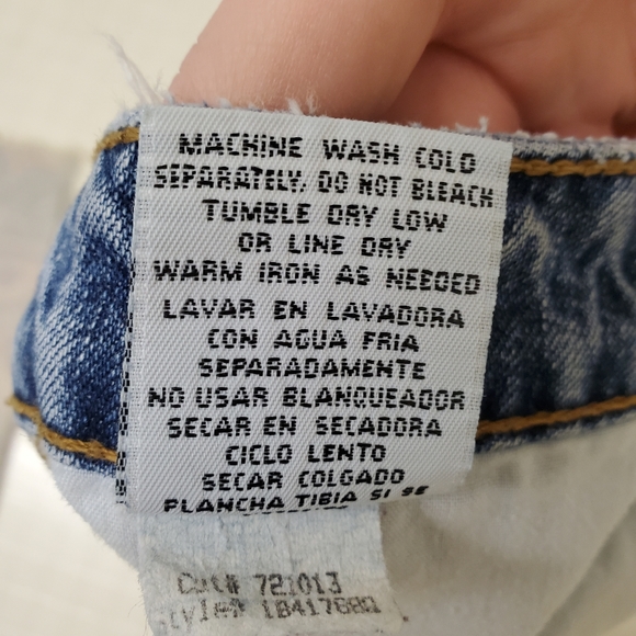 Vintage 90s L.E.I. Mid Rise Denim Shorts Size 11 - Picture 13 of 16
